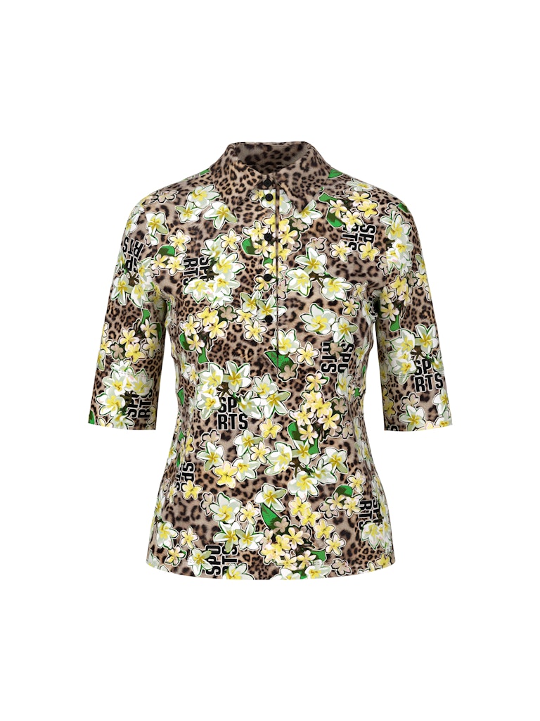Polo Shirt mit Allover-Print