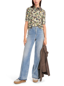Polo Shirt mit Allover-Print