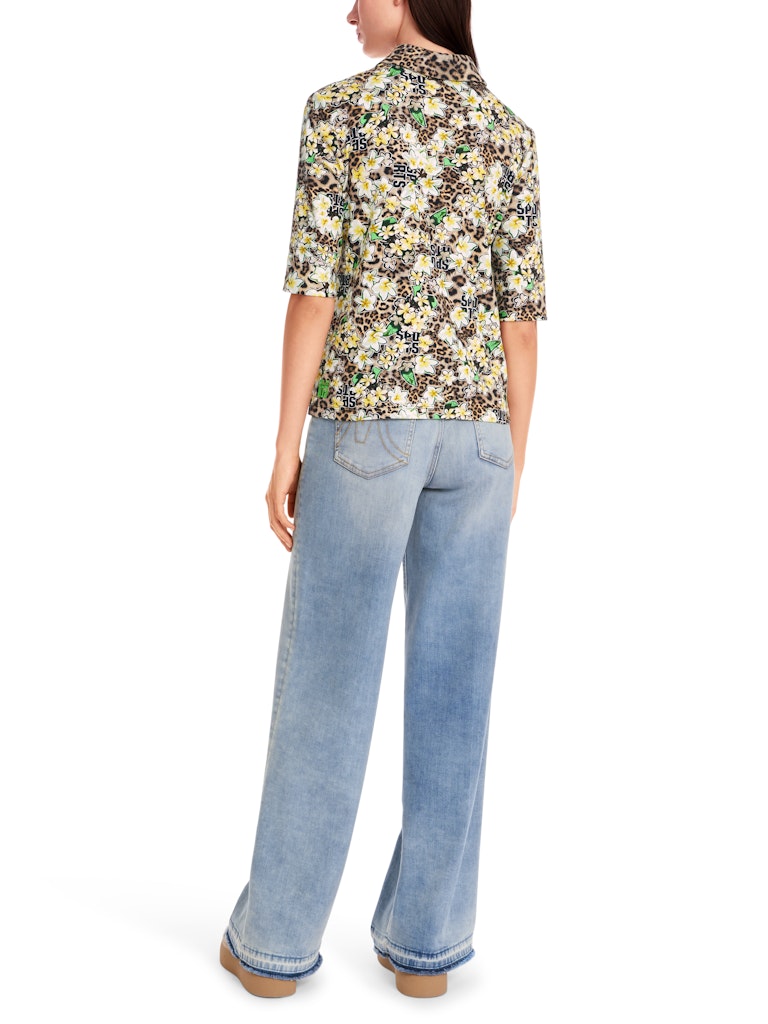 Polo Shirt mit Allover-Print