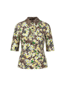 Polo Shirt mit Allover-Print