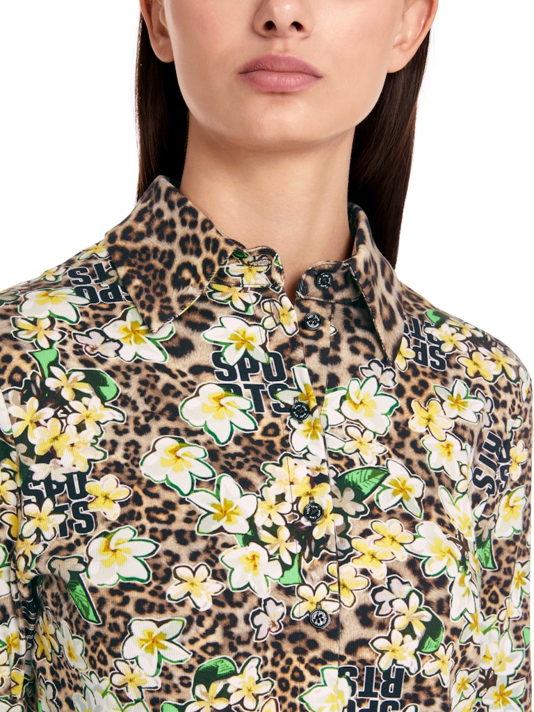 Polo Shirt mit Allover-Print