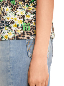 Polo Shirt mit Allover-Print