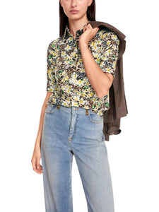 Polo Shirt mit Allover-Print