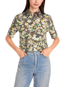 Polo Shirt mit Allover-Print