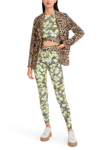 Leggings in Leo- und Blütenmotiv
