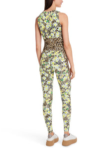 Leggings in Leo- und Blütenmotiv