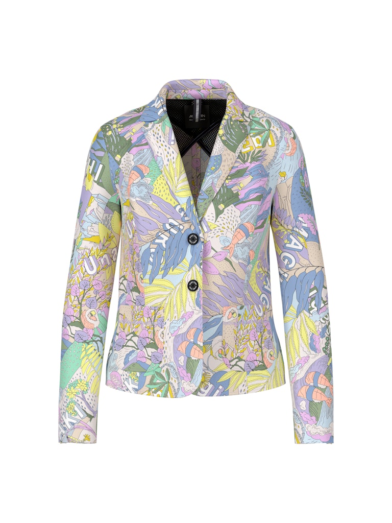 Bedruckter Blazer aus Scuba-Jersey