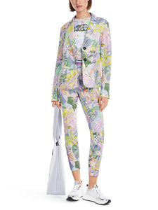 Bedruckter Blazer aus Scuba-Jersey