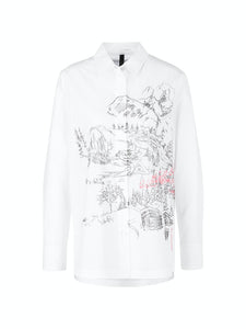 Baumwollbluse "Rethink Together"