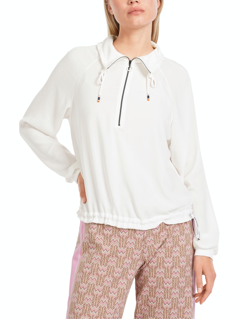 Sportive Bluse mit Zipp