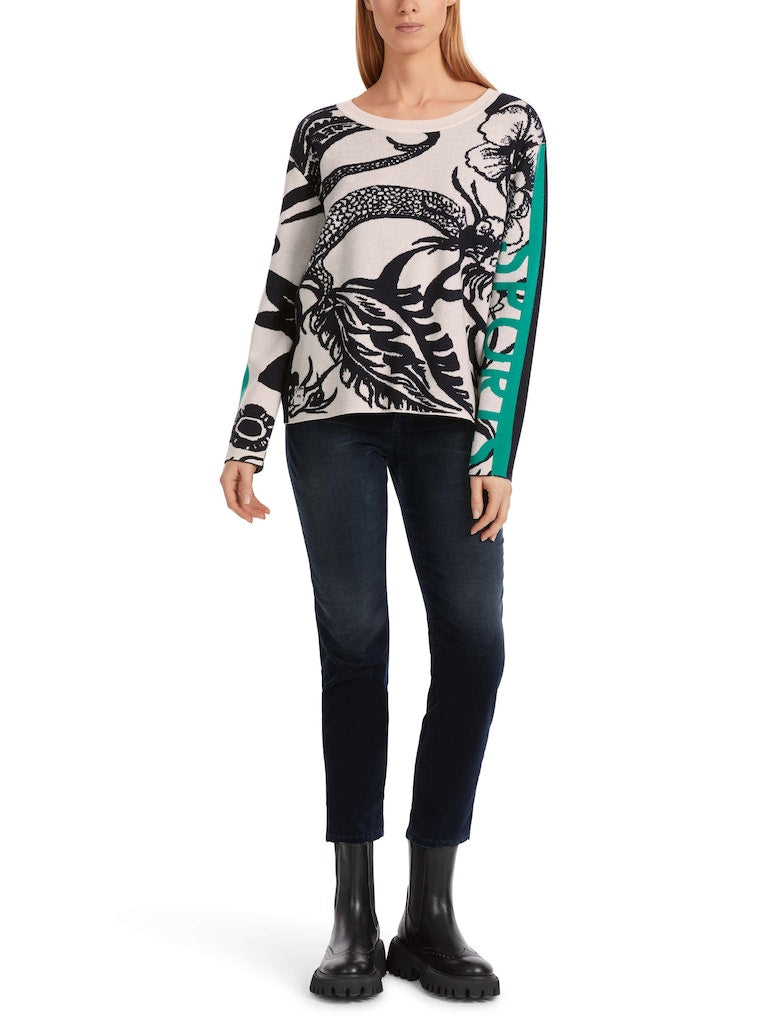 Strickpullover mit Allover-Dessin