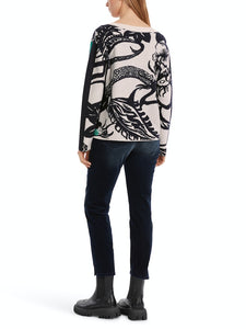 Strickpullover mit Allover-Dessin