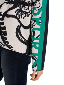 Strickpullover mit Allover-Dessin