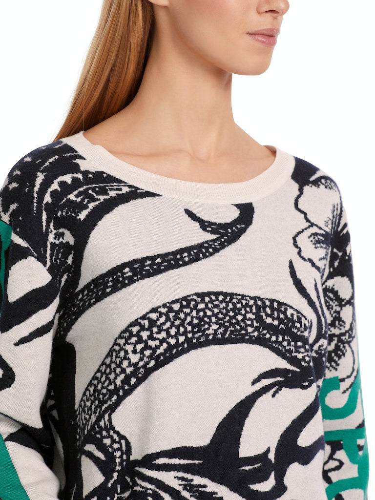 Strickpullover mit Allover-Dessin