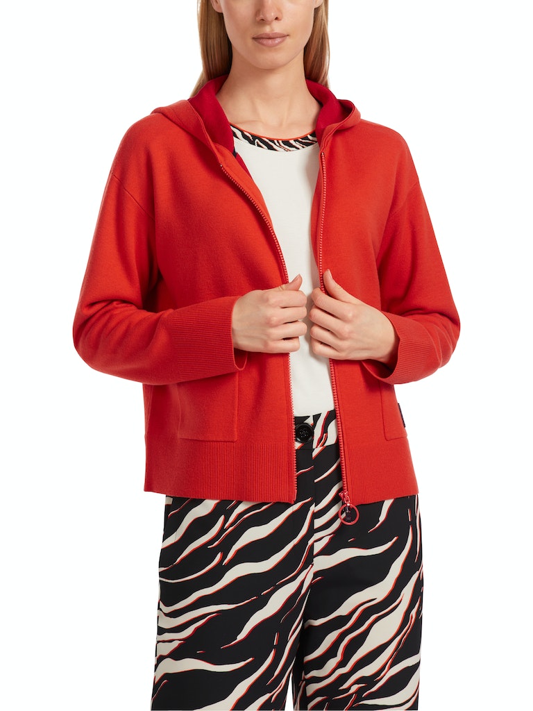 Kapuzenjacke aus Doubleface