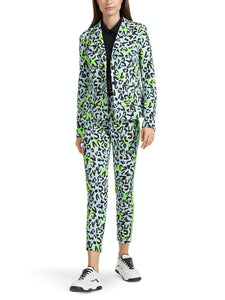Taillierter Blazer mit Allover-Print