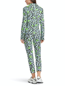 Taillierter Blazer mit Allover-Print