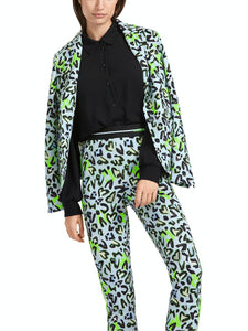 Taillierter Blazer mit Allover-Print