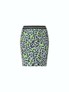 Schmaler Minirock mit Graffitti-Print