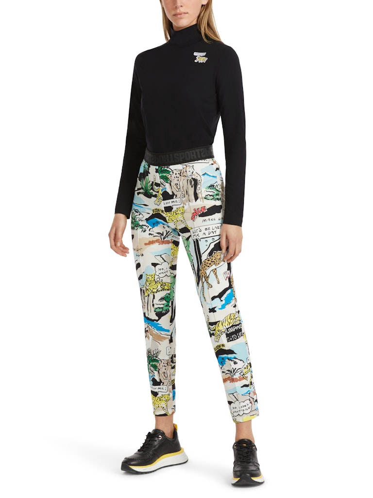Schmale Hose SOFIA mit Comic-Print