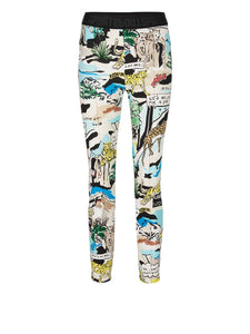 Schmale Hose SOFIA mit Comic-Print