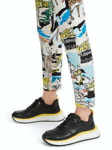Schmale Hose SOFIA mit Comic-Print