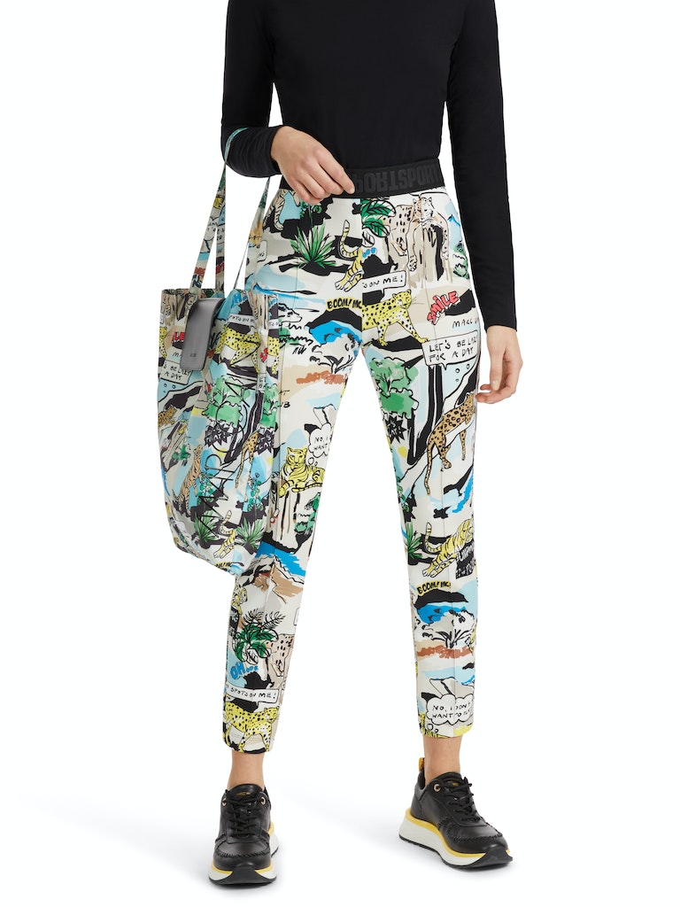 Schmale Hose SOFIA mit Comic-Print