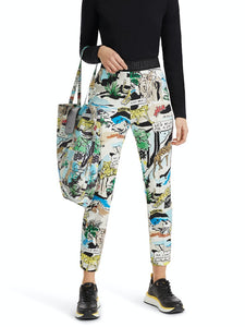 Schmale Hose SOFIA mit Comic-Print
