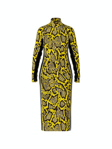 Kleid im Kroko-Print