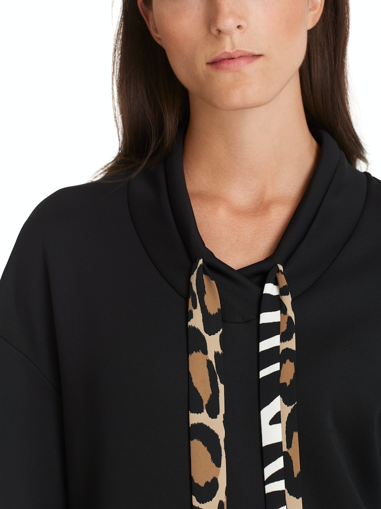 Two-in-One-Kleid mit Leo-Print
