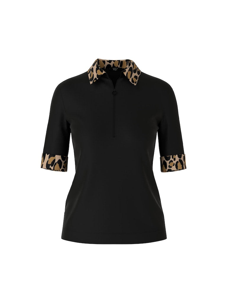 Polo-Shirt mit Zippverschluss