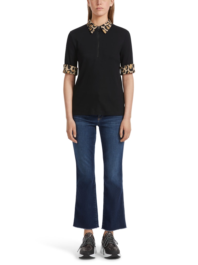 Polo-Shirt mit Zippverschluss