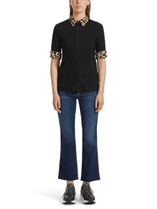 Polo-Shirt mit Zippverschluss