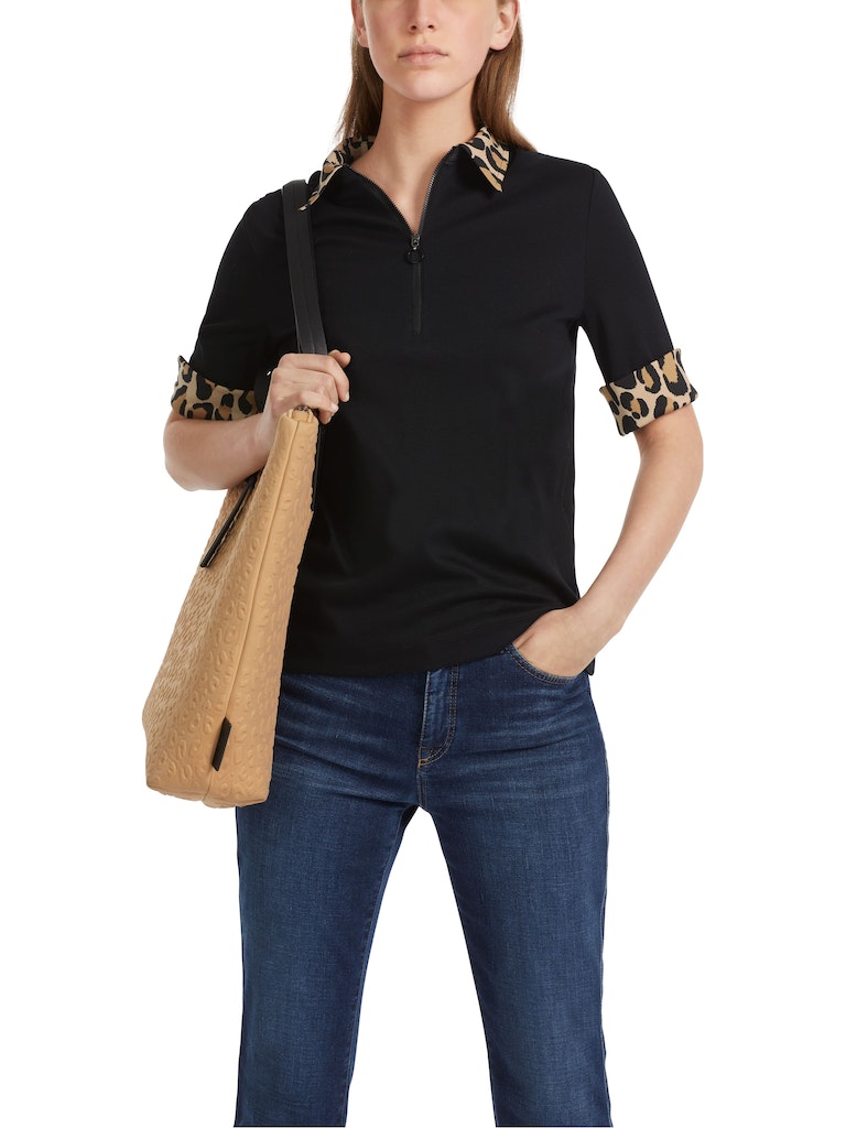Polo-Shirt mit Zippverschluss