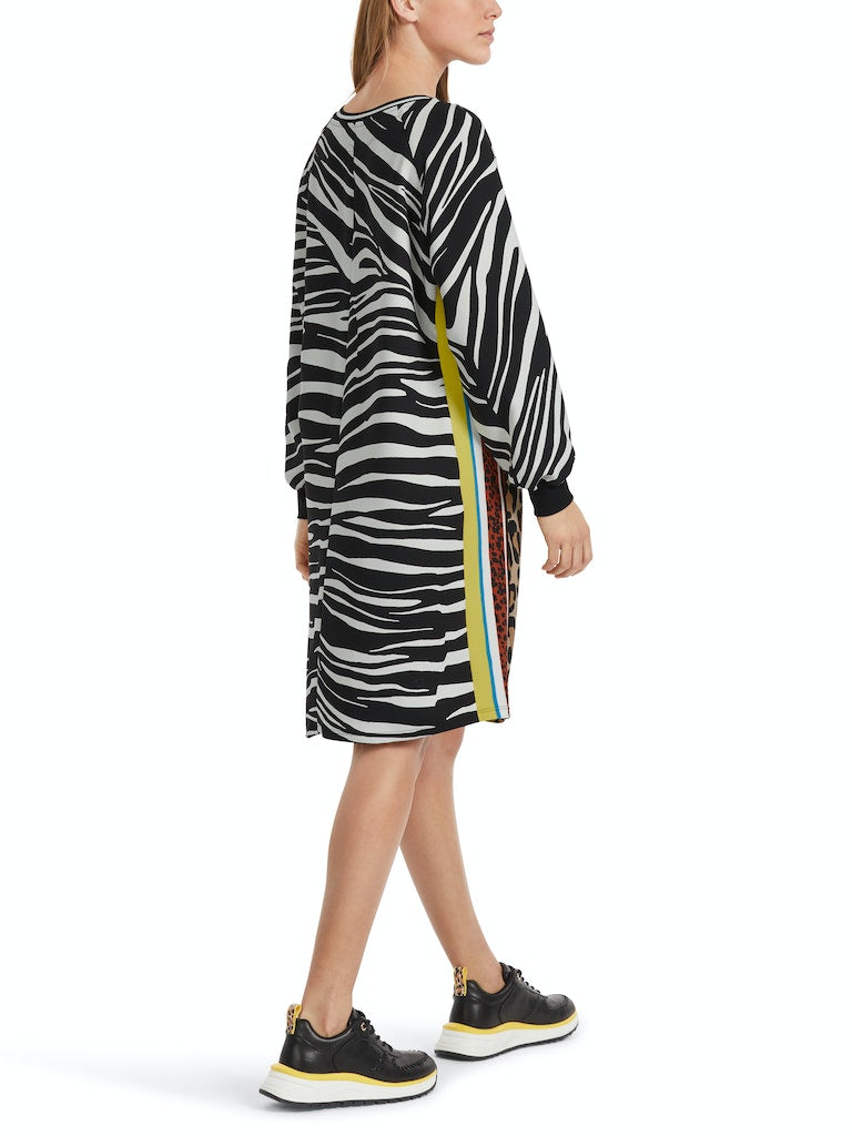 Kurzes Kleid mit Tierfell-Print