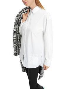 Bedruckte Hemdbluse "Rethink Together"