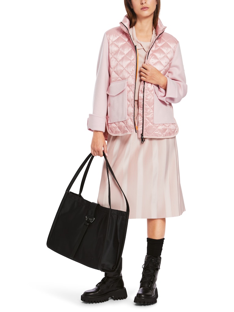Outdoor-Jacke in Materialmix- AUSVERKAUFT