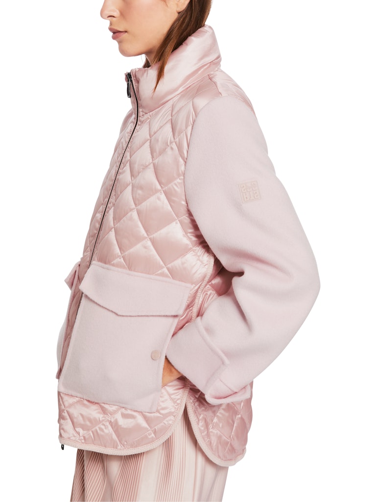 Outdoor-Jacke in Materialmix- AUSVERKAUFT