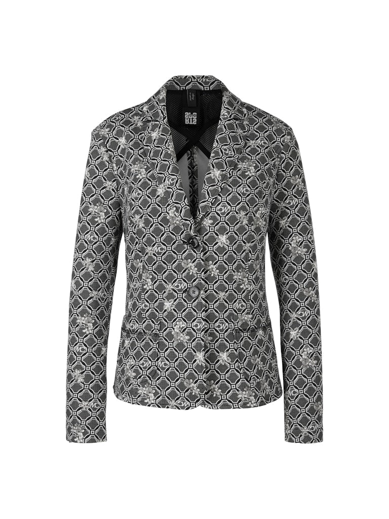Bedruckter  Blazer in Scuba-Jersey