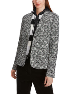 Bedruckter  Blazer in Scuba-Jersey