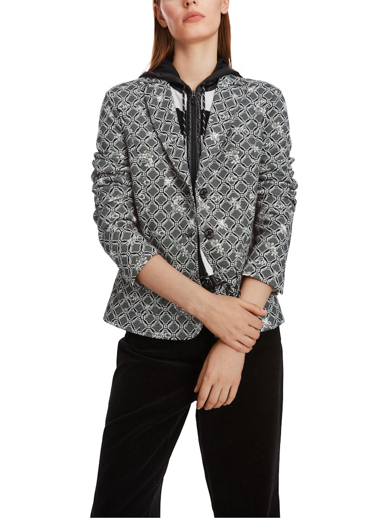 Bedruckter  Blazer in Scuba-Jersey