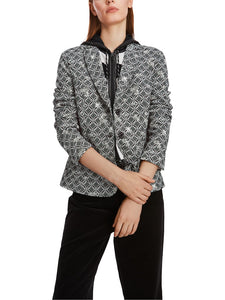 Bedruckter  Blazer in Scuba-Jersey