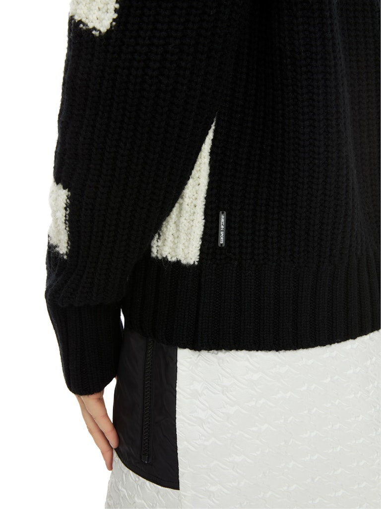 Chickcheck-Sweater aus Wolle