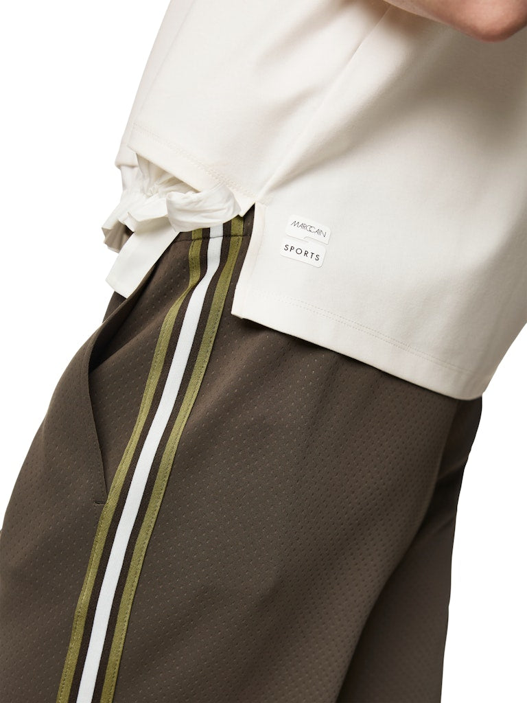 Kastiges T-Shirt mit Kordelzug