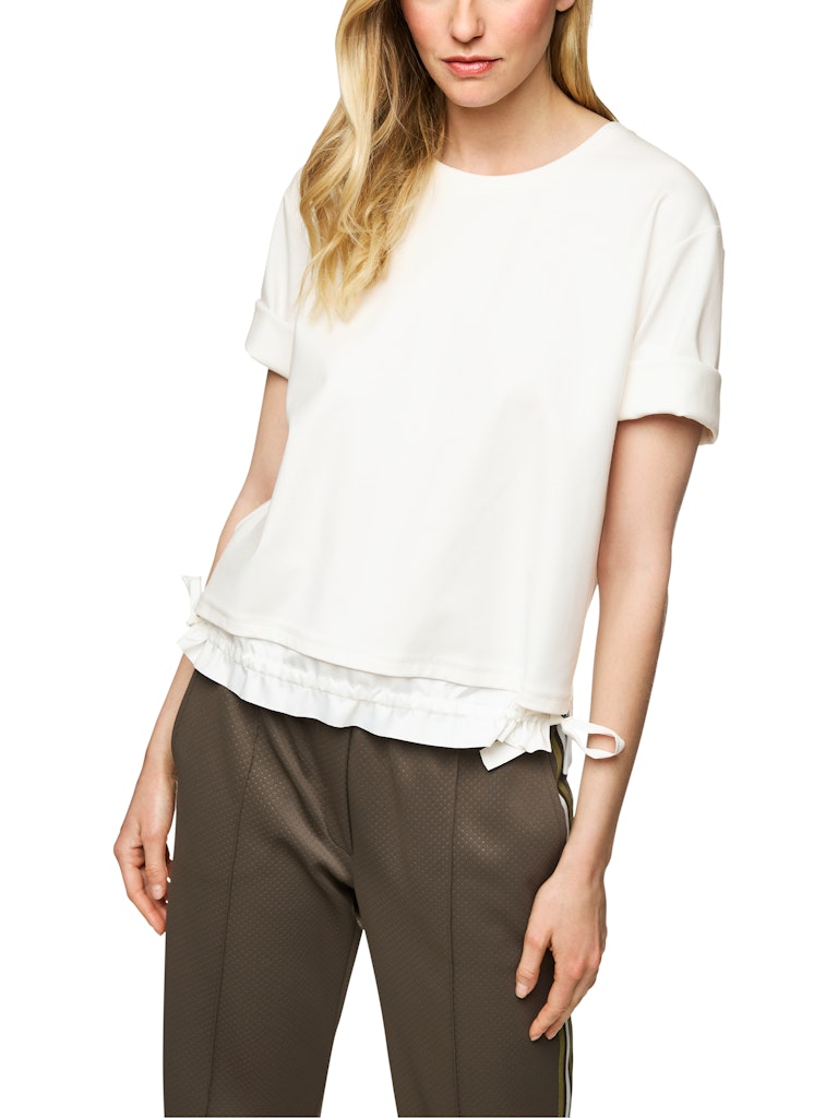 Kastiges T-Shirt mit Kordelzug