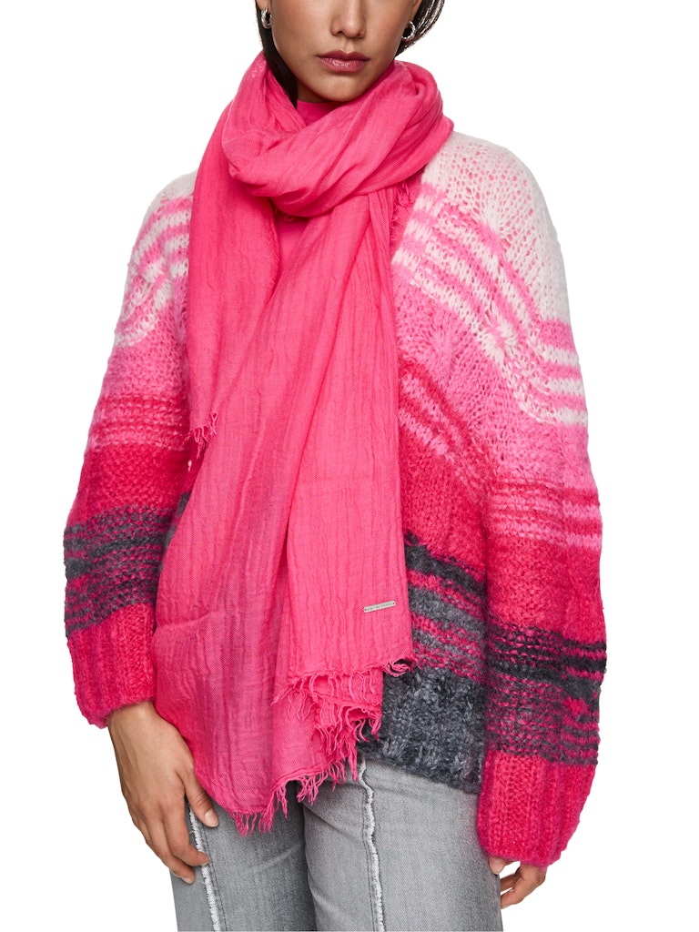 Leichter Schal in Knitter-Optik