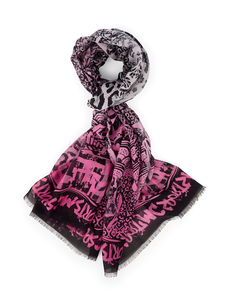 Schal mit grafischem Muster
