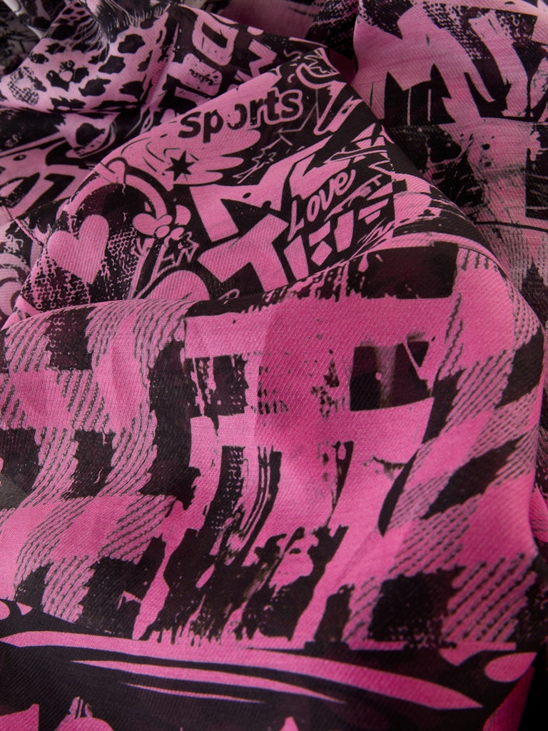 Schal mit grafischem Muster