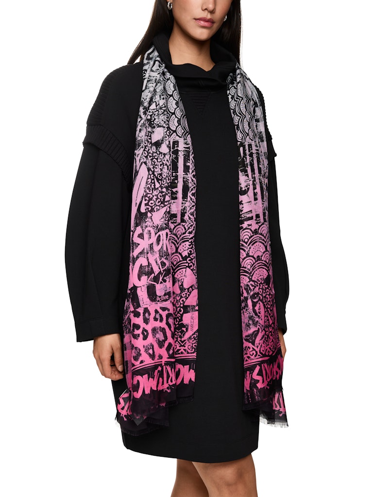 Schal mit grafischem Muster