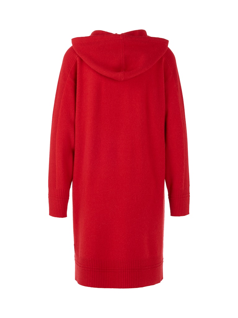 Feinstrickkleid mit Kapuze